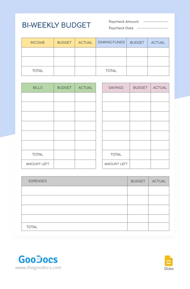 Bi Monthly Budget Worksheet Bi Monthly Budget Worksheet
