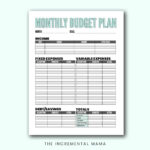 Free Blank Budget Worksheet Printables To Take Charge Of Your Finances In Free Printable Monthly Household Budget Worksheet