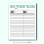 Free Blank Budget Worksheet Printables To Take Charge Of Your Finances Regarding Monthly Budget And Debt Worksheet