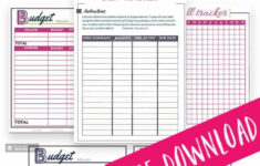 Free Budget Binder Printables. Budget Worksheet, Expense Tracker intended for Printable Budget Binder Worksheets