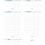 Free Budget Planner Templates | Printable & Fillable In Free Budget Planner Worksheet