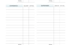 Free Budget Planner Templates | Printable &amp; Fillable in Free Budget Planner Worksheet