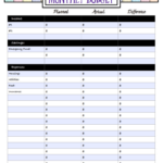 Free Budgeting Printables: Expenses, Goals, & Monthly Budget Regarding Printable Budget And Expense Tracking Worksheet