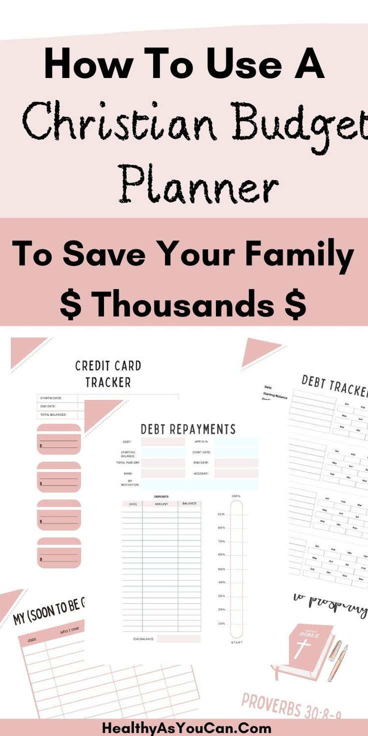 Free Christian Financial Planner Printable for Christian Financial Budget Worksheet