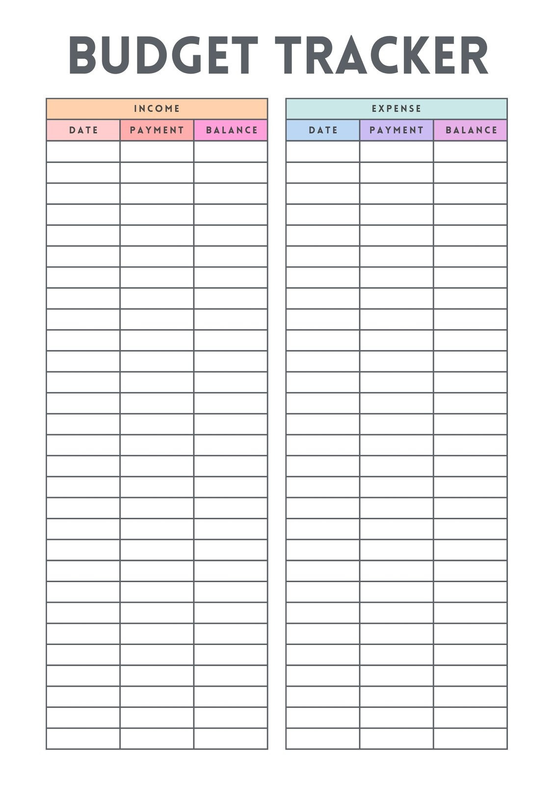 Free Customizable Finance Planner Templates | Canva regarding Daily Budget Tracking Worksheet