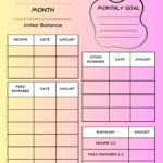 Free Download Printable Monthly Budget Planner Pdf Templates For Basic Budget Planner Worksheet Free