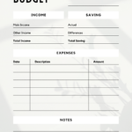 Free Download Printable Monthly Budget Planner Pdf Templates Throughout Free Household Budget Worksheet Free Download