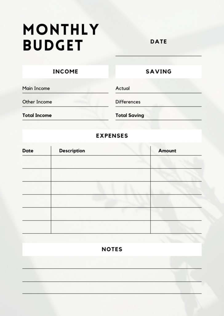 Free Household Budget Worksheet Free Download