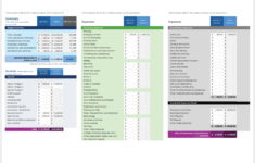 Free Excel Budget Templates for Minimum Household Budget Worksheet