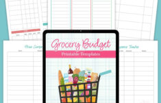 Free Grocery Budget Template To Save Money On Groceries with Printable Grocery Budget Worksheet