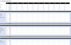 Free Monthly Budget Templates in Downloadable Household Budget Worksheet