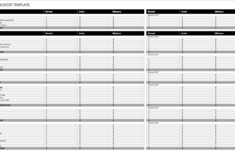 Free Monthly Budget Templates with One Month Budget Worksheet