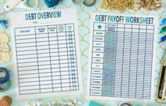 Free Printable Debt Payoff Planner | Free Organizing Printables with Pay Off Debt Budget Worksheet