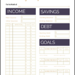Free Printable Monthly Budget Template In Simple Budget Worksheet For Young Adults