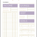 Free Printable Monthly Budget Template Throughout Basic Budget Worksheet