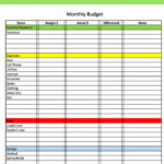 Free Printables Throughout Free Printable Budget Worksheet For Students