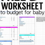 Free Spreadsheet: How Much Does A Baby Cost? (Less Than You Think!) With Regard To Budgeting For A Baby Worksheet Answer Key