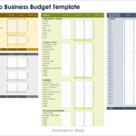 Free Startup Budget Templates With Start Up Budget Worksheet