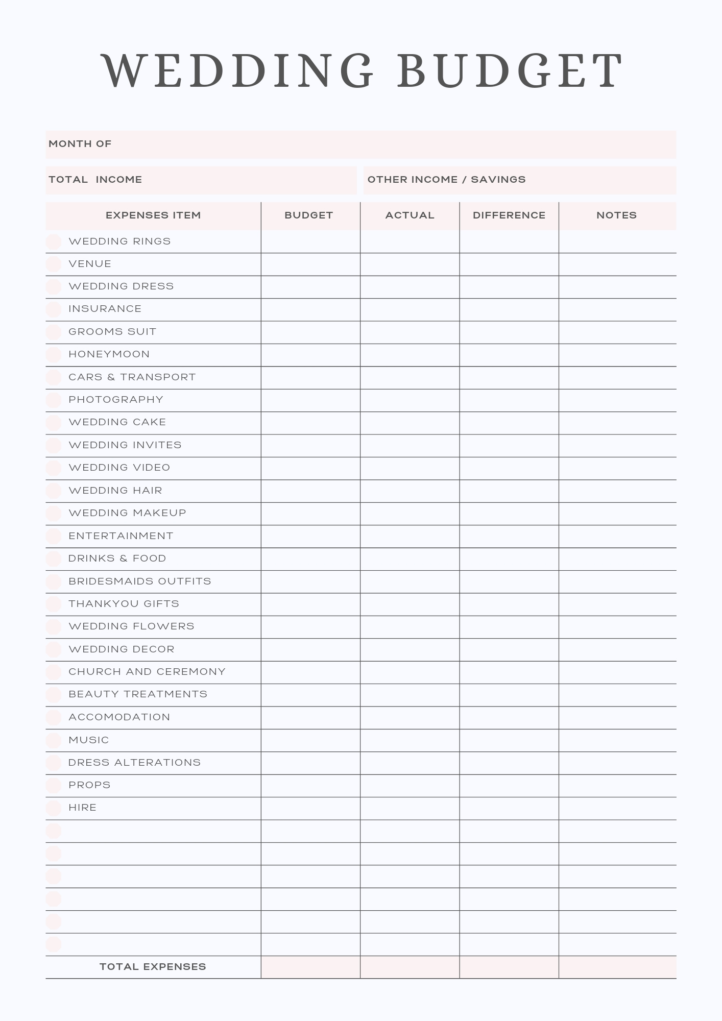 Free Wedding Budget Checklist And Guide ~ Kiss The Bride Magazine intended for Wedding Budget Worksheet Free