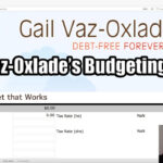 Gail Vax Oxlade'S Budgeting Sheet | Freckle Finance   Youtube For Til Debt Do Us Part Budget Worksheet Download