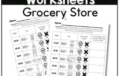 Grocery Store Budget Worksheets | Calculating Prices &amp; Making Change -  Teach Love Autism throughout Budgeting Worksheets For Students With Autism