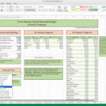 Household Budget Template And Tutorial (Excel) In Excel Household Budget Worksheet