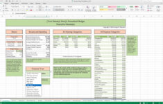 Household Budget Template And Tutorial (Excel) in Excel Household Budget Worksheet