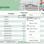 How To Delete A Worksheet In A Microsoft Excel Workbook? | Smart For Delete The Sample Budget Worksheet