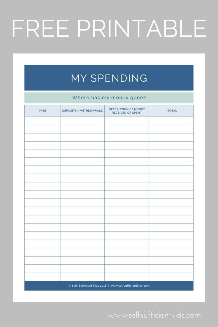 How To Encourage Kids To Budget Their Money intended for Kids Budget Sheets Printable