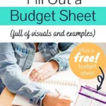 How To Fill Out A Budget Sheet (Simple Tutorial With Paycheck Intended For Rework A Budget Worksheet Answer Key