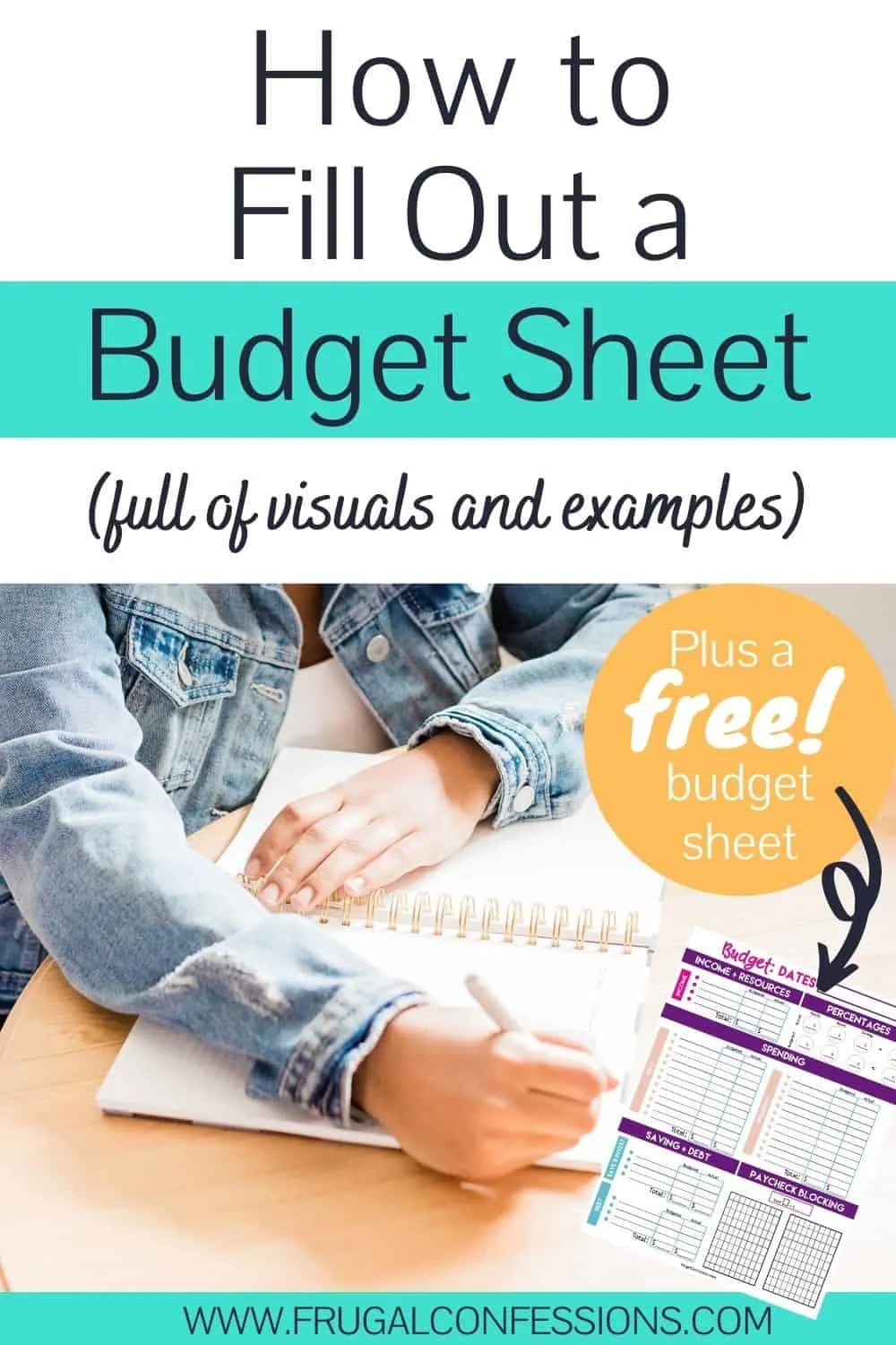 How To Fill Out A Budget Sheet (Simple Tutorial With Paycheck intended for Rework a Budget Worksheet Answer Key