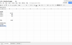 How To Make A Budget Spreadsheet In 10 Easy Steps with regard to Setting Up a Budget Worksheet