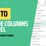 How To Unhide Columns In Excel: Everything You Need To Know With Hide The Sample Budget Worksheet And Then Unhide