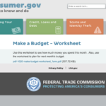 How To Use Free Budget Templates In Excel And Google Sheets Within Make A Budget Worksheet Consumer.gov