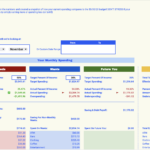 Money Book 2.0 Inside Mrs Dow Jones Budget Worksheet
