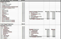 Money Ed Super Secret Budget Calculator - Etsy for Gail Vaz-Oxlade Budget Worksheet Download