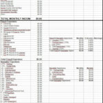 Money Ed Super Secret Budget Calculator   Etsy Throughout Gail Vaz Oxlade Budget Worksheet