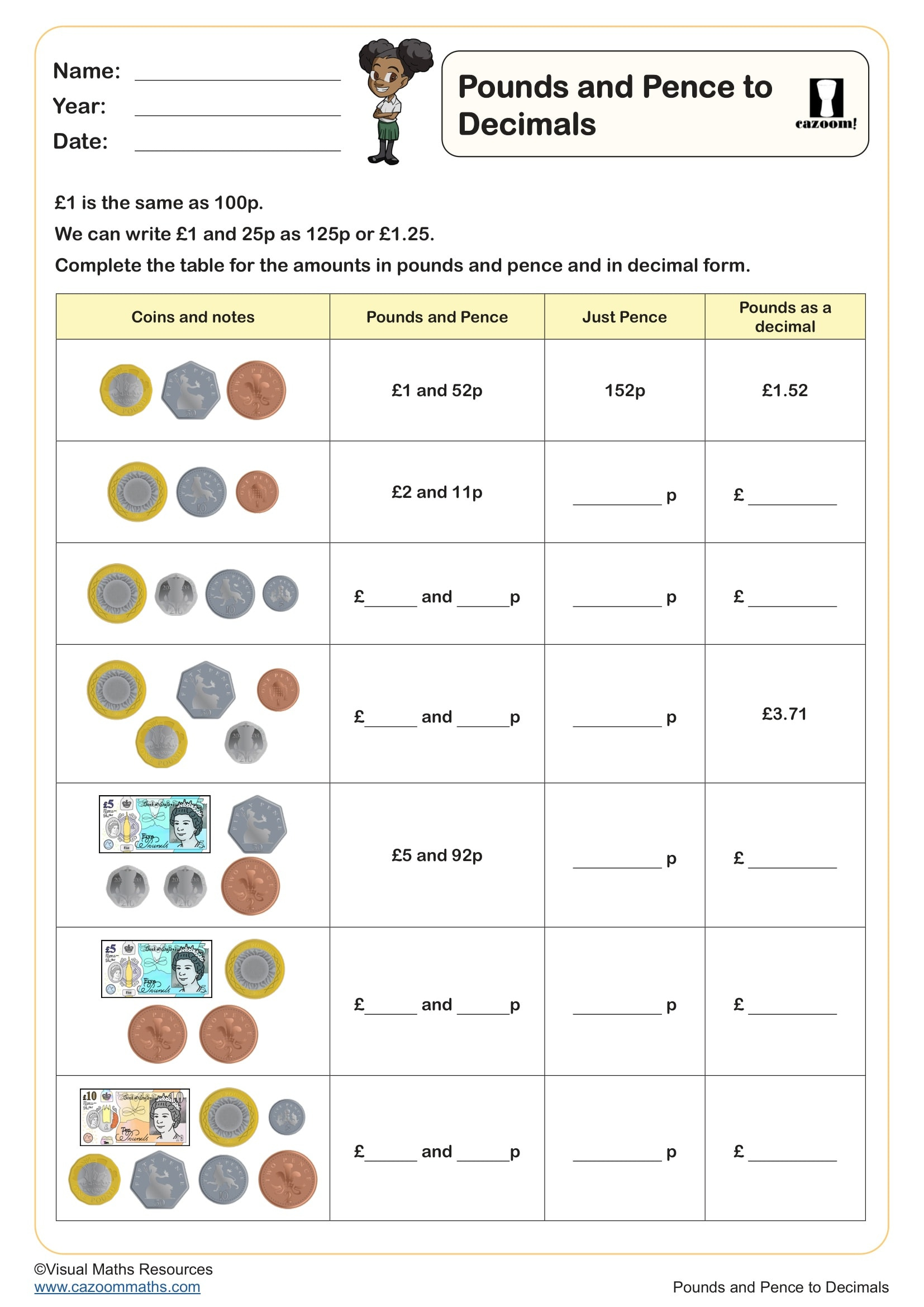 Money Worksheets| Printable Pdf Ks1 And Ks2 Money Worksheets intended for Budgeting Worksheets Ks2