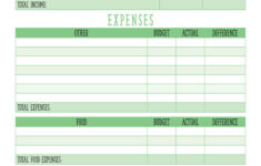 Monthly Budget Planners - 20 Free Printables | Printabulls for Single Person Free Printable Monthly Budget Worksheet