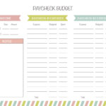 Monthly Budget Planners   20 Free Printables | Printabulls Regarding Free Budget Planner Worksheet