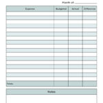 Monthly Budget Planners   20 Free Printables | Printabulls With Regard To Free Printable Financial Budget Worksheet