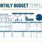 Monthly Budget Templates In Excel, Google Sheets   Download Within Excel Budget Worksheet Download
