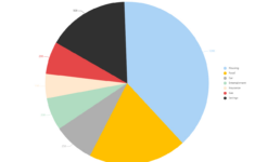 Monthly Budgeting Pie Chart | Edrawmax Template in Pie Graph Family Budget Worksheet Answers