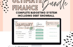 Monthly Digital Budget Planner Template - Excel Financial throughout Edward Jones Budget Worksheet