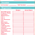 Monthly Household Budget Spreadsheet Template With Family Budget Worksheet
