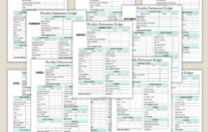 Monthly Retirement Budget, Retirement Budget, Retirement Planning with Retirement Expense Budget Worksheet