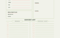 My Grocery List Template For Reducing Costs, Food Waste throughout Grocery Shopping Budget Worksheet