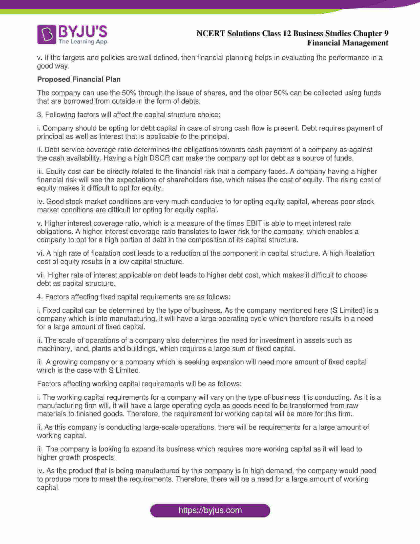 Ncert Solution For Class 12 Business Studies Chapter 9 throughout Chapter 9 Financial Planning Budget Basics Worksheet Answers