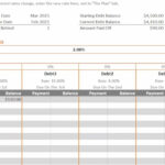 New Excel Debt Payoff Planner And Tracker   The Happy Giraffe In Til Debt Do Us Part Budget Worksheet Download Free