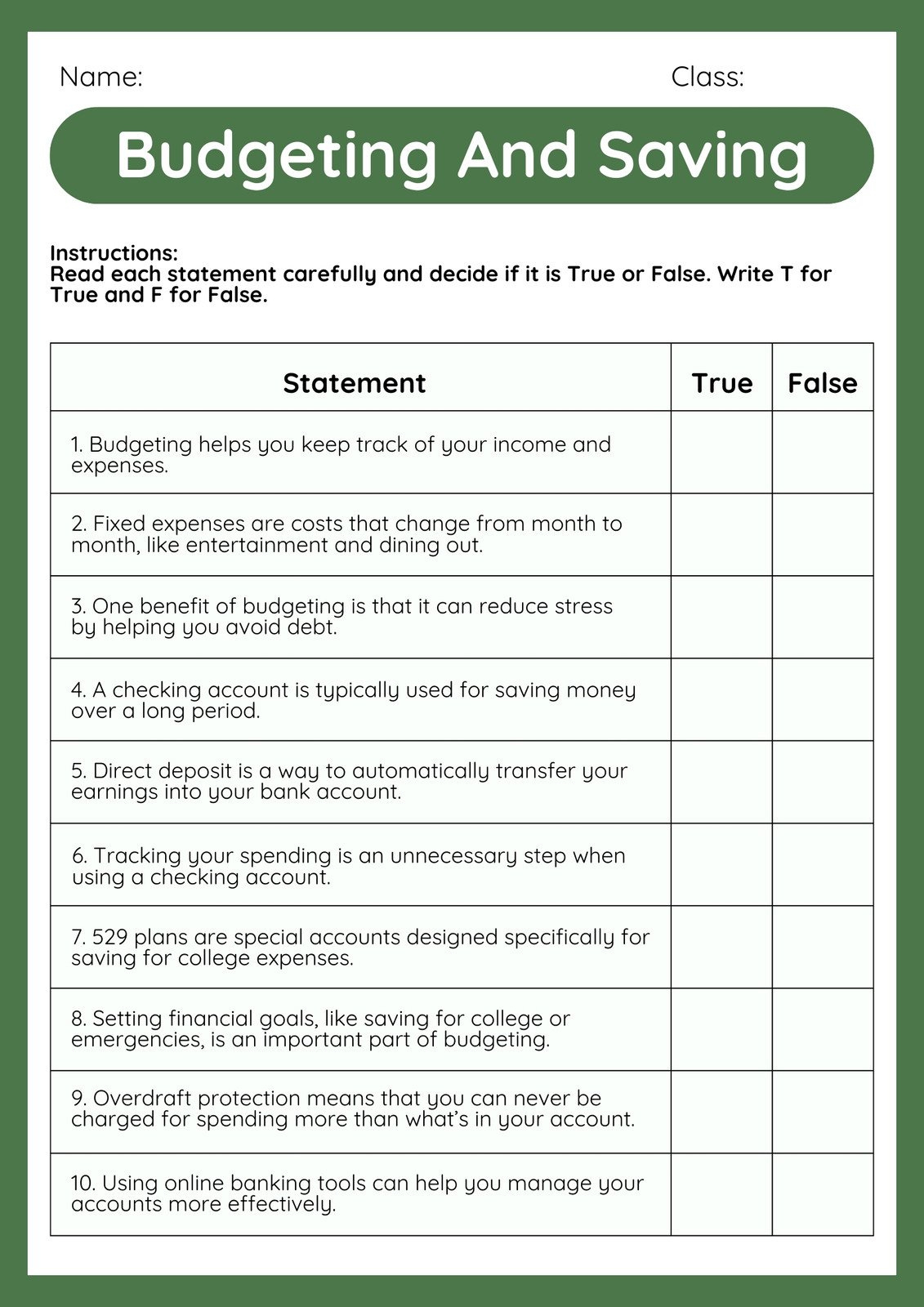 Page 4 - Free And Customizable Budget Templates for Budgeting Worksheets For Grade 8